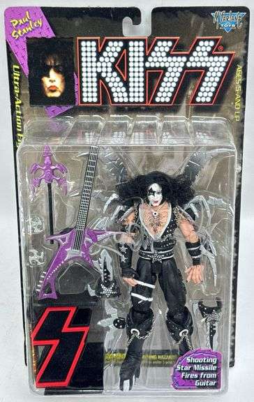 Kiss Paul Stanley Autographed McFarlane Acrion Figure On Blister Card w/ Signed Blister