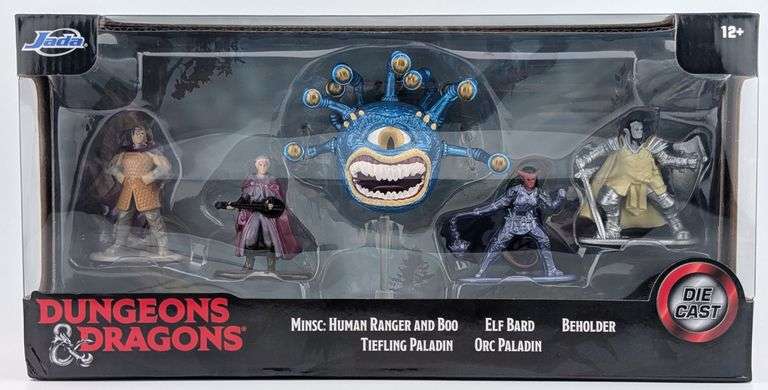 2020 Jada Dungeons & Dragons 5 Pc. Die Cast Figure Set NIB