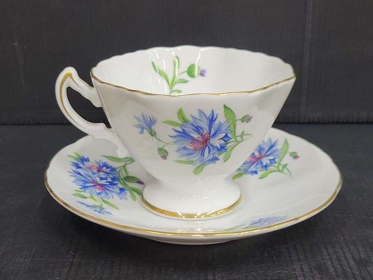 (Q) Vintage Bone China/Porcelain Teacups And Saucers Including Rossetti, Gayety And Lefton
