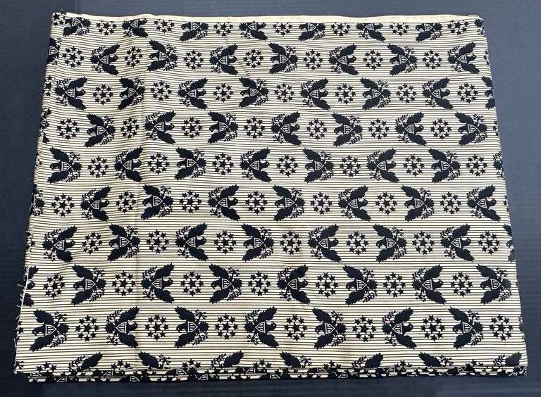 (Q) Patriotic Eagle & Stars One-Sided Printed Fabric