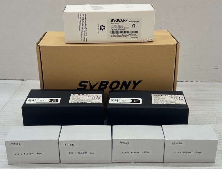 (J) Svbony SV410 Micro Spotting Scope, SV301 Monocular, SV216 Barlow Lenses, And Ultra Wide 68° Lens
