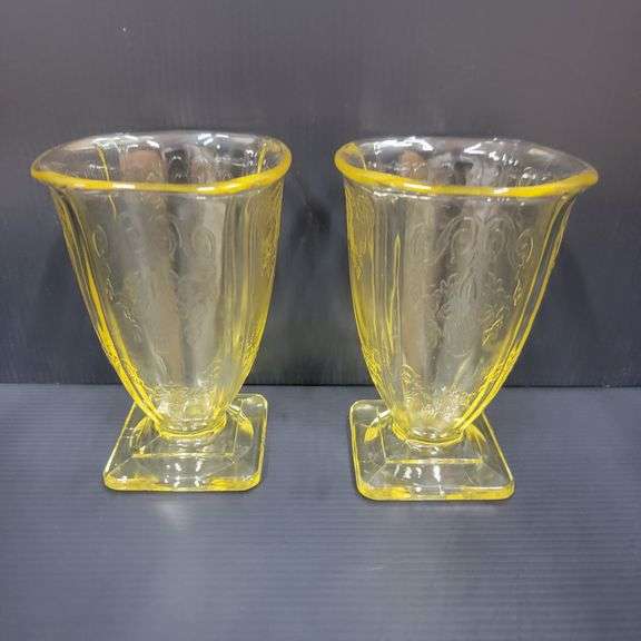 (Q) Yellow Depression Glass - Anchor Hocking, Indiana Glass & Lancaster Glassware