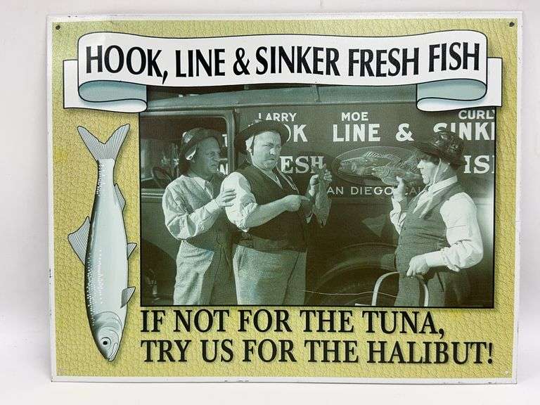 The Three Stooges Metal Sign