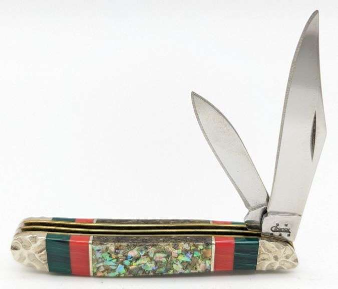 2005 Case XX Brian Yellowhorse Prototype Abalone Peanut 3220