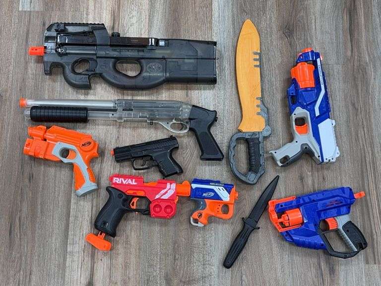 Lot Of Nerf & Air Soft Guns