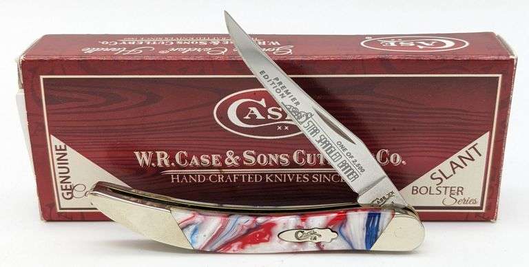 2019 Case XX Star Spangled Banner Corelon Slant Bolster Tiny Toothpick 910096 w/ Box
