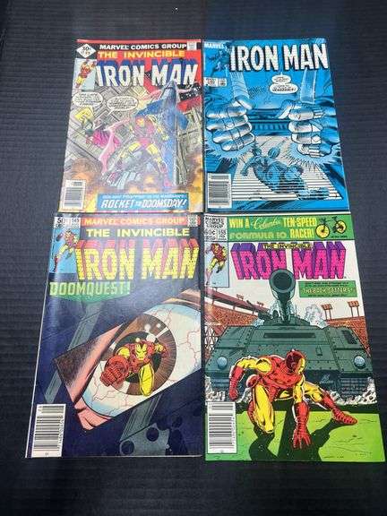 (J) Marvel The Invincible Iron Man Comic Books.