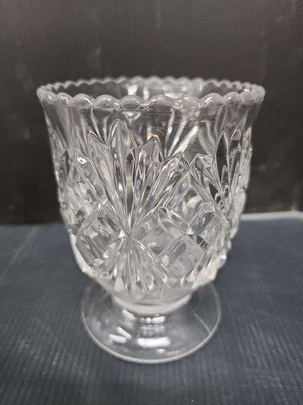 (Q) Waterford & Fostoria Crystal Vases.