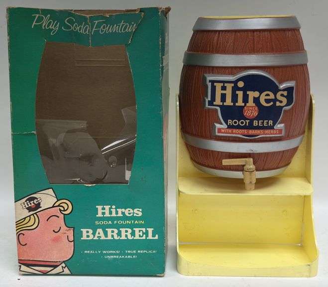 Vintage Hires Root Beer Soda Dispenser Toy In Original Box