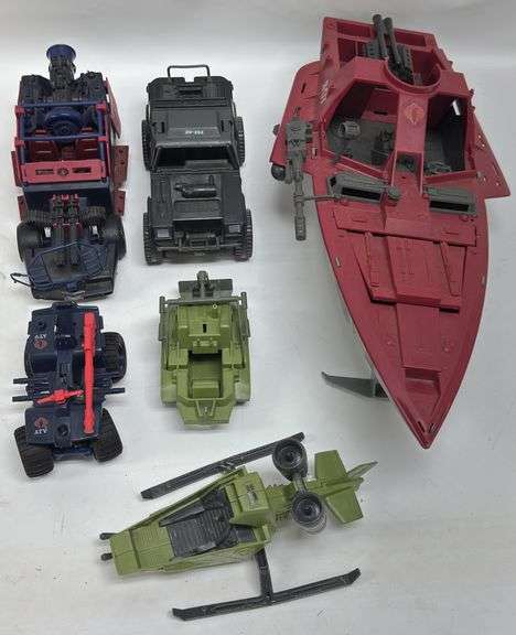 1980s Hasbro GI Joe Action Figure Vehicle Lot / Cobra