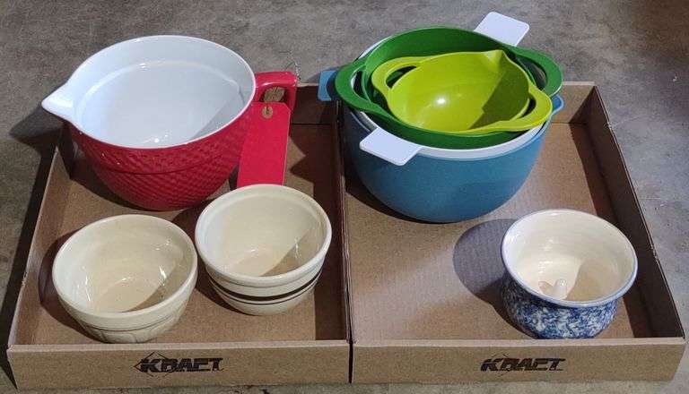 McCoy & Wind Willow Bowls, Colorful Measuring Bowls, Stonewall Kitchen Ceramic Pitcher Bowl, Etc