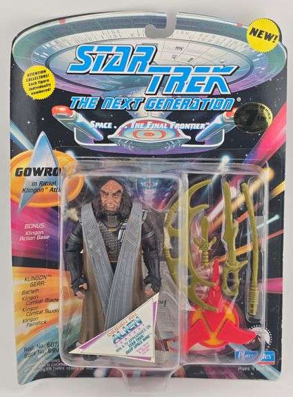 1994 Playmates Star Trek The Next Generation Klingon Gowron 4-1/2" Action Figure On Card