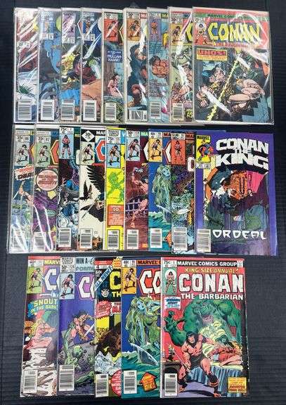 (J) Marvel Conan Comic Books.