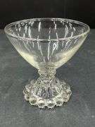 (Q) Set Of 7 Anchor Hocking Berwick-Boopie Clear Glass Champagne Coupe/ Tall Sherbet Glass.