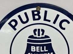 Bell Public Telephone Porcelain Sign