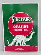Sinclair Opaline Motor Oil Embossed Tin Sign