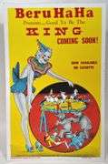 Vintage Beru HaHa Circus Card Stock Advertising Poster Sign