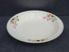 (Q) Vintage Plates, Bowls, And Mini Easter Baskets