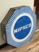 3ft Vintage NIPSCO Lighted Lexan Advertising Sign