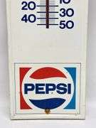 Vintage Pepsi Metal Thermometer