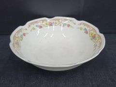 (Q) Vintage Plates, Bowls, And Mini Easter Baskets