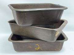 Lot Of 3 H.D.M. Co. Industrial Factory Bins / Harley Davidson