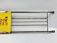 Vintage Masons Root Beer Advertising Metal Door Push