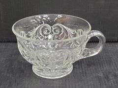(Q) McKee Rock Crystal Champagne Glasses, Water Goblet And Cup