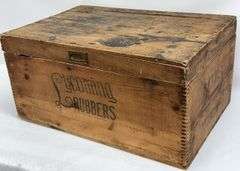 Large Vintage Lycoming Rubbers Wood Crate