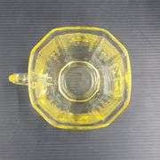 (Q) Yellow Depression Glass -Princess Topaz- Creamers