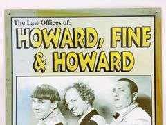 The Three Stooges Metal Sign