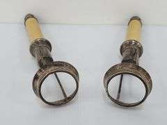 (II)(2) Gorham Co. Tiffany Style Candle Lamps