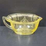 (Q) Yellow Depression Glass -Princess Topaz- Creamers