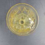 (Q) Yellow Depression Glass - Anchor Hocking Cameo Ballerina - Water Tumblers