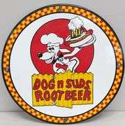 Dog N Suds Root Beer Porcelain Sign