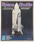 1/144 Scale Entex Space Shuttle w/ 2 Rockets & Launch Platform Model Kit