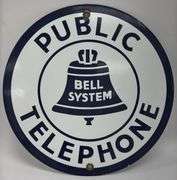Bell Public Telephone Porcelain Sign