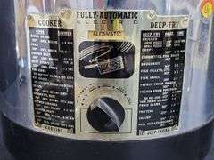 (Q) Vintage Fully-Automatic Electric Slow Cooker Deep Fryer