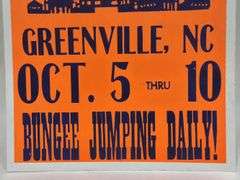 Vintage Pitt County Fair Greenville Card Stock Advertising Poster Sign