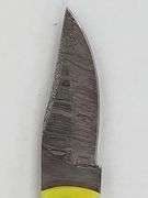 (II) Damascus Steel Clip Point Knife With Sheath
