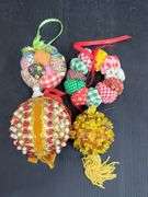 (Q) Vintage Christmas Ornaments Including Glass, Wood Cutouts, Beaded And More
