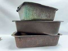 Lot Of 3 H.D.M. Co. Industrial Factory Bins / Harley Davidson