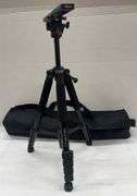 (J) Joilcan AH75 Camera Tripod, With iShoot Long Range Quick Release Plate, And VidPro Tripod Bag.