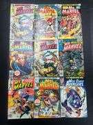 (J) Marvel Comics Captain Marvel, Ms. Marvel, And West Coast Avengers Comic Books.