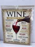Lot Of 2 Metal Wine Signs
