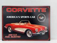Metal Corvette Sign