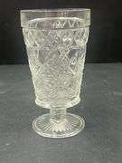 (Q) Hazel Atlas Big Top Peanut Butter Diamond And Fan Iced Tea Glasses.