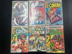(J) Marvel Comics Conan The Barbarian & King Conan Comic Books.