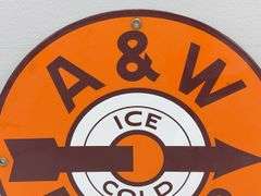 A&W Root Beer Porcelain Sign