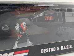 2022 Jada Toys G.I. Joe Destro & H.I.S.S. Diecast Figure & Car NIB